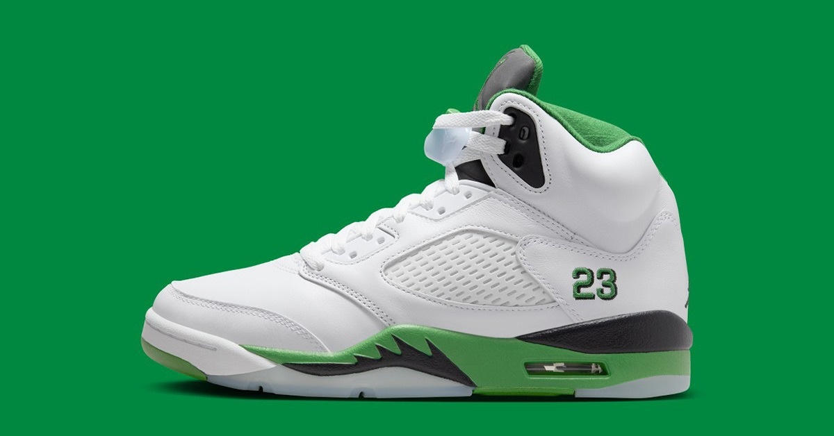 Lime green jordan on sale 5